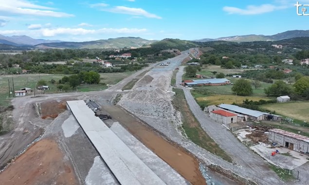 Bόρειο τμήμα Ε65: Eσπασε το “φράγμα” του 75% η πρόοδος των έργων